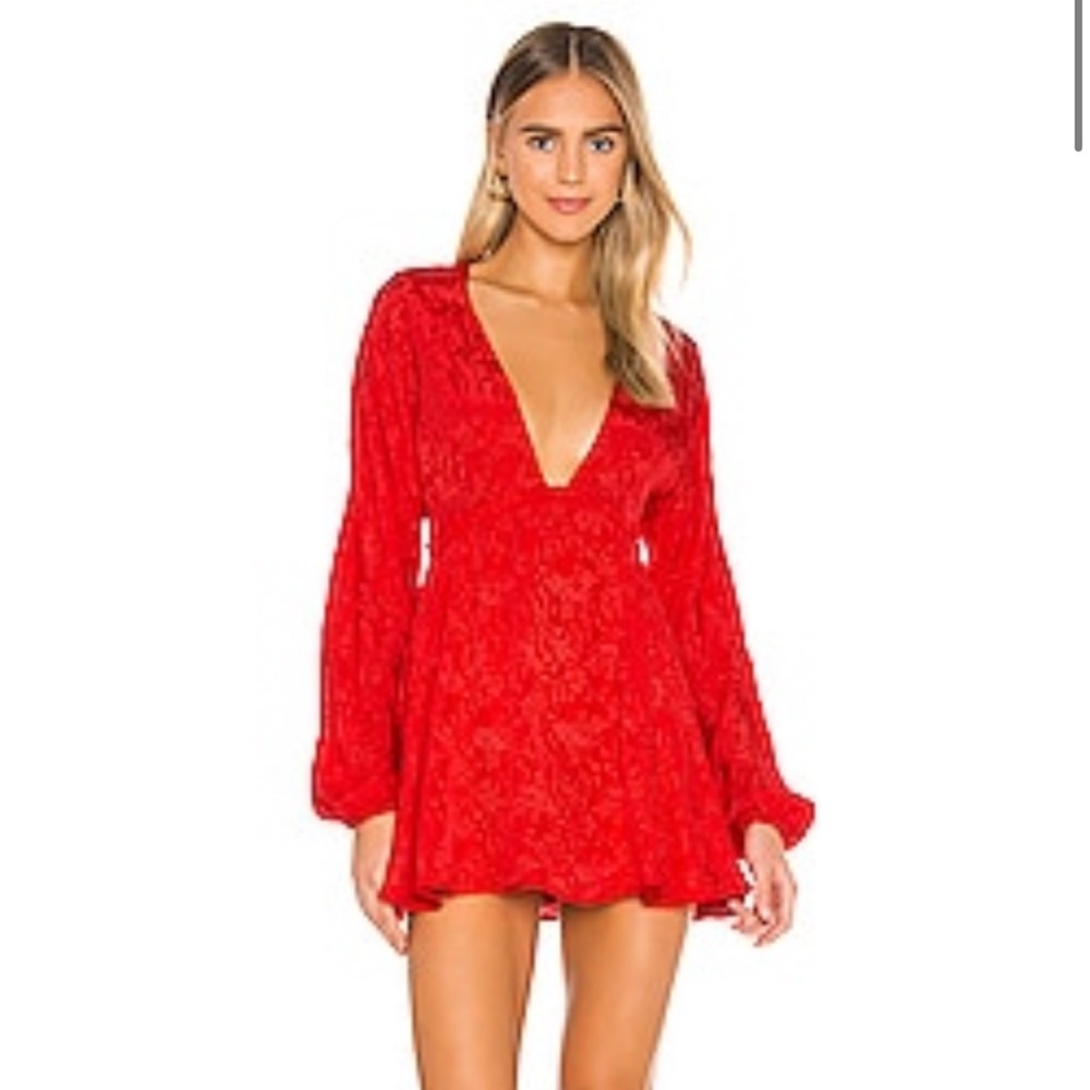 House of Harlow revolve Edwin dress in red, size small